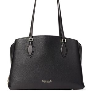 Kate Spade New York Women Leather Zeezee Large Work Black Laptop Shoulder …